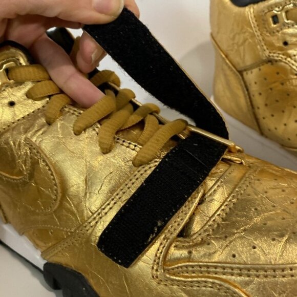 Nike Air Trainer 1 Premium Qs NFL Super Bowl 50 Metallic Gold 840169-700 sz - Picture 12 of 16